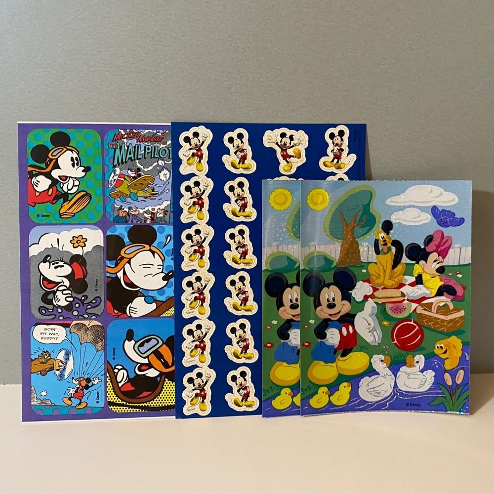 Vintage Sandylion + Disney Mickey Mouse Sticker Sheets